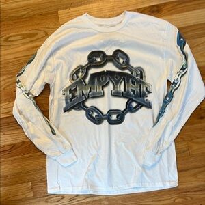 Empyre White Long Sleeve Graphic Tee